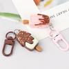 Cartoon Fruit Ice Cream Keychain Pendant - Cute & Realistic Food Toy Ornament for Couples & Friends