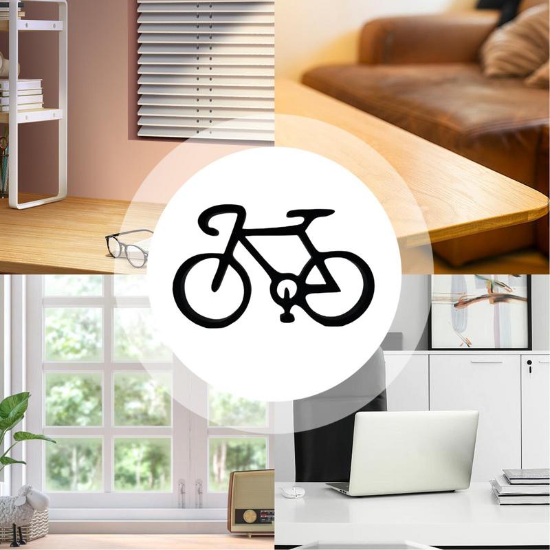 Cycling Statue Acrylic Decorative Minimalistic Model Vintage Home Tabletop Ornament Wire Framed Style Cycling Art Wall