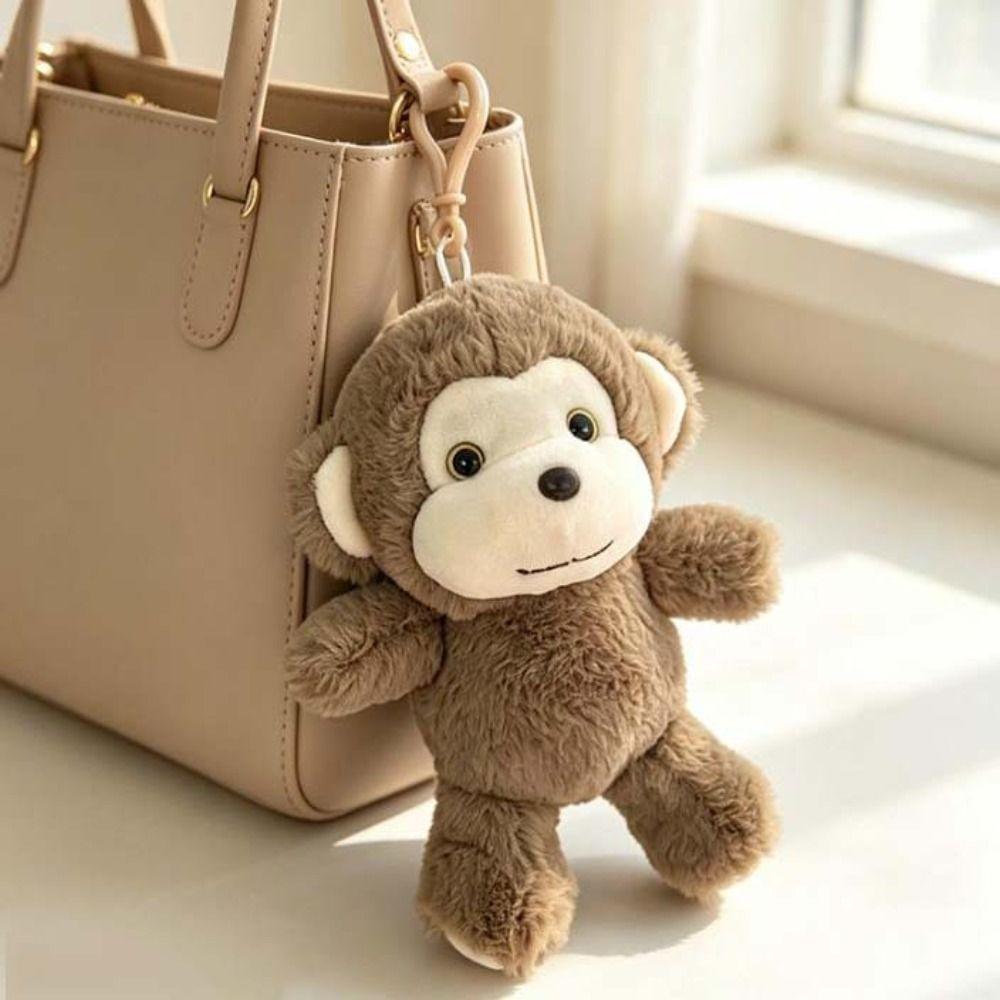 Taschenanhänger Simulation Affenpuppe Stofftier Affe Stofftier Anhänger Baby Beruhigungspuppe