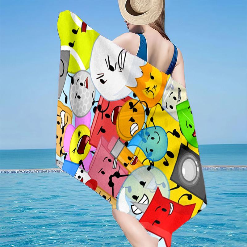 Colorful Dream Island Collage Beach Towel, Super Soft Microfiber, Gift for Her/Him, Birthday, for Pool, Beach, Travel, Home Decor Fan gifts