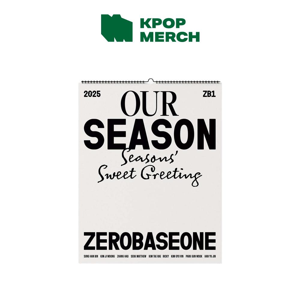 

[Предварительный заказ] ZEROBASEONE - 2025 Сезонные поздравления [OUR Season] Настенный календарь Wall Calendar