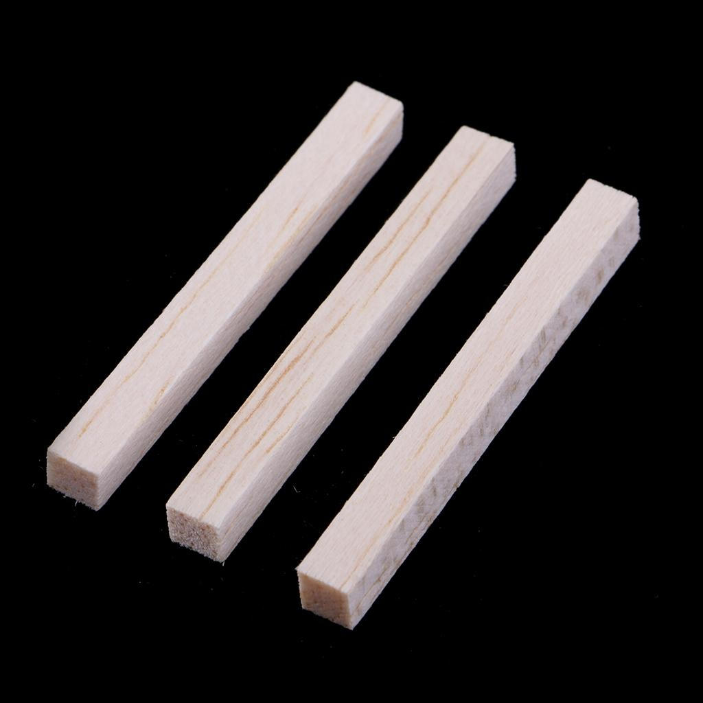 50 Pcs Unfinished Square Balsa Rod for Children