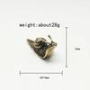 38G Retro Pure Copper Mini Snail Statue Ornaments Desk Antique Brass Tea Pet Collection Home Decorations for Living Room