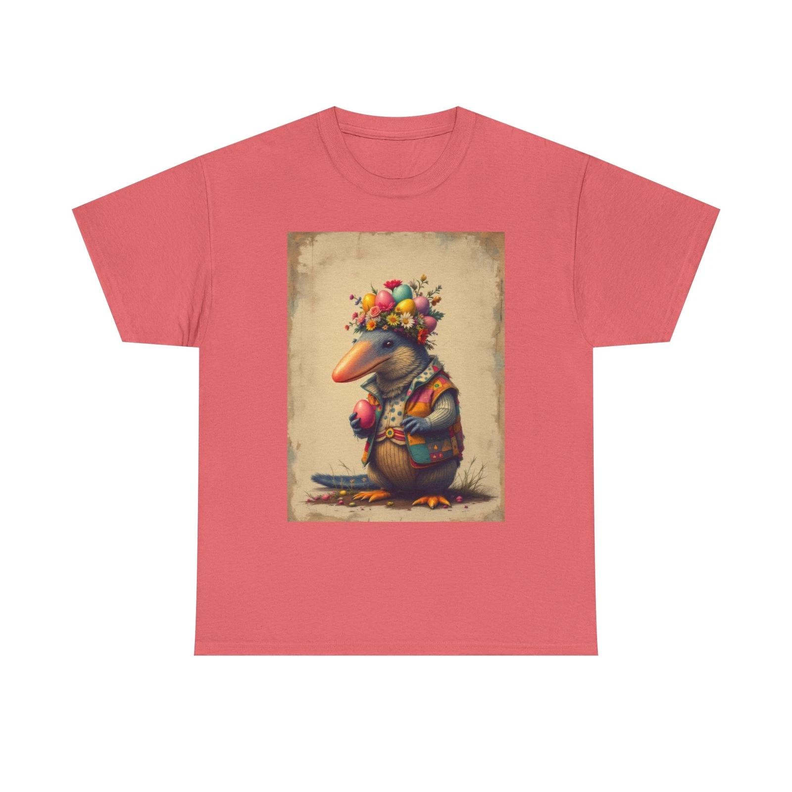 Platypus Easter T-Shirt Funny Spring Holiday Tee Adorable Dressed-Up Platypus S