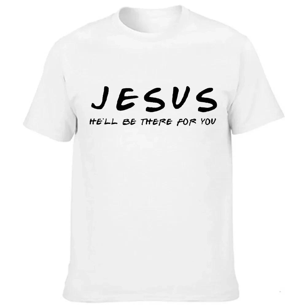 

Иисус Он будет там для тебя Мужская футболка с графикой Хлопковая футболка Топы Футболка Одежда на Пасху Религиозная мужская одежда XXXXXL небесно-голубой