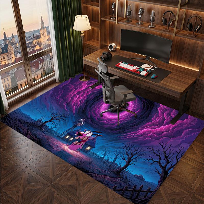 Courage the Cowardly Dog Rug Soft Thick Non Slip Floor Carpet for Bedroom Living Room Home Decor