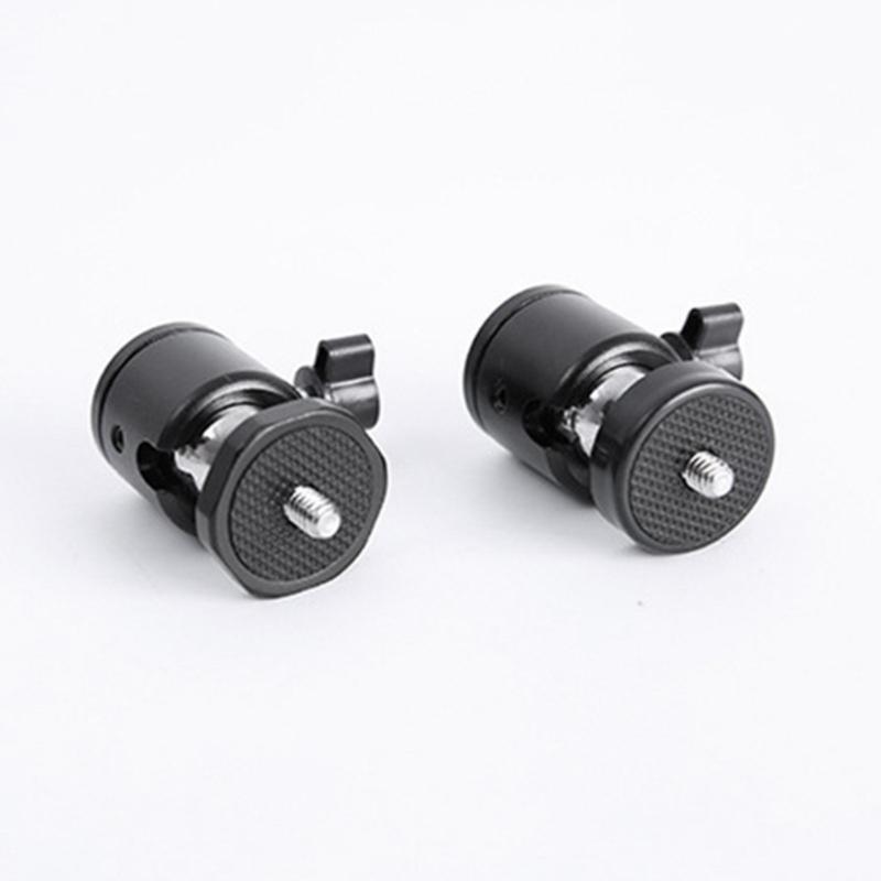 360 Degree Rotating All Metal 1/4 Inch Screw Tripod Adapter For Camera Mounting Streaming With Universal Compatibility