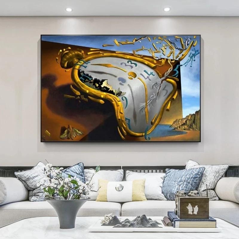 Famous Surrealism Canvas Paintings By Salvador Dali Wall Art Posters and Prints Wall Art Pictures for Living Room Home Decor
