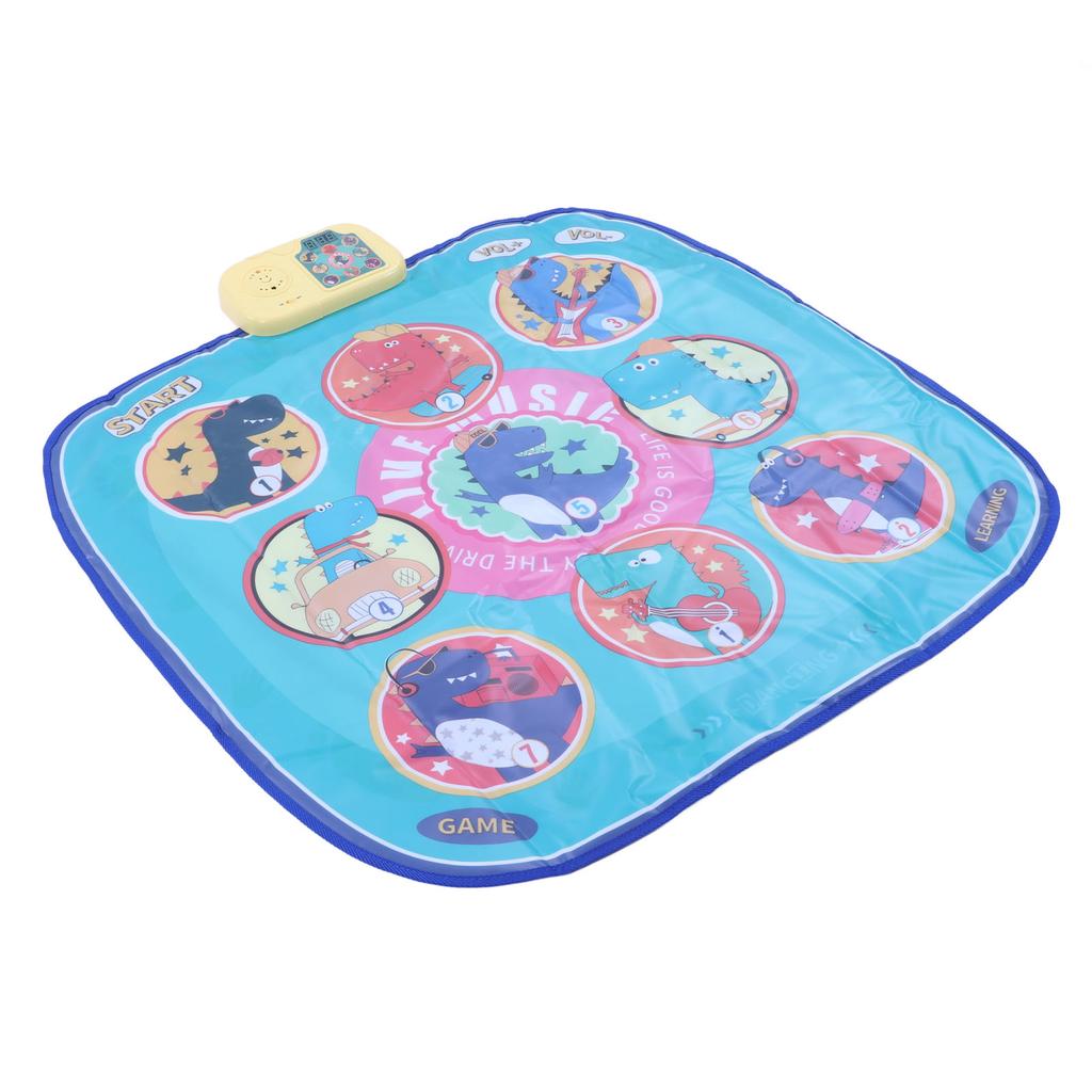 Dance Mat Foldable Music Challenge Levels Dinosaur Electronic Dance Pad for Children Toddler