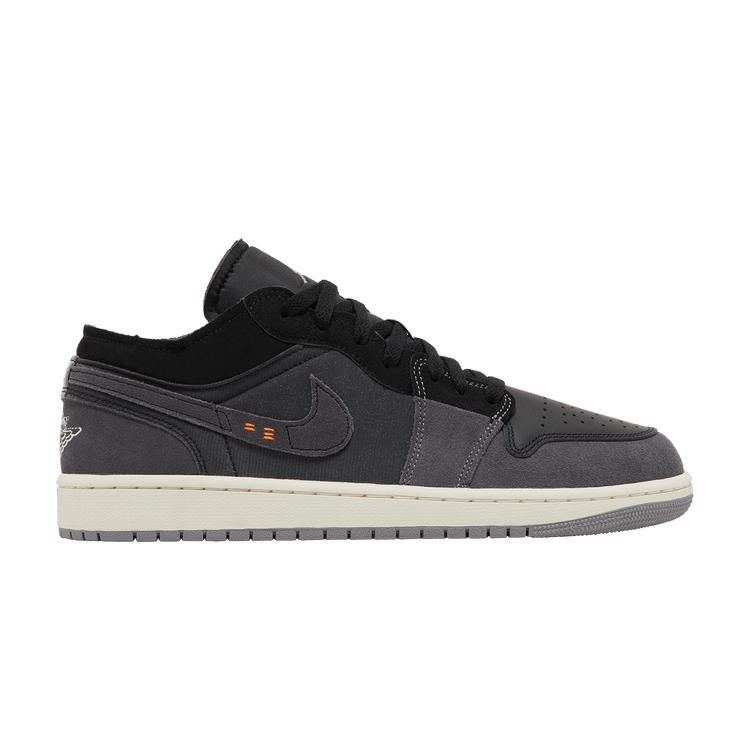 Men's Sneakers Nike Jordan 1 Low Craft Inside Out Black Black/Grey-Orange