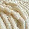 Solid Color Imitate Rabbit Plush Blanket Winter Thick Soft Warm Multifunctional Blanket High Weight Flannel Office Sofa Nap Blanket