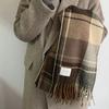 Plaid Long Scarf Winter Warm Cashmere Women Pashmina Foulard Bandana Scarves Female Luxury Hijab Tassel Shawl Wraps 2025 Pareo