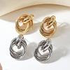 Fashion Metal Women Drop Earrings Hollow Geometric Dangle Earrings for Girls Punk Large Round Earrings Fashion Brincos Gift