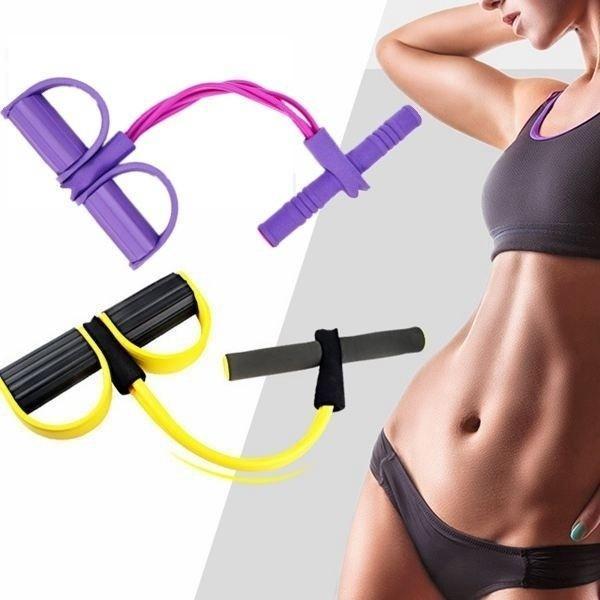 thumbnail interactive-video image 1 of Pedal Resistance Band 6-Tube Multifunction Tension Rope Elastic Yoga Pedal Puller Body Stretching Trainer Home Gym Workout Equip Back Exercise Equipment 1 of 13