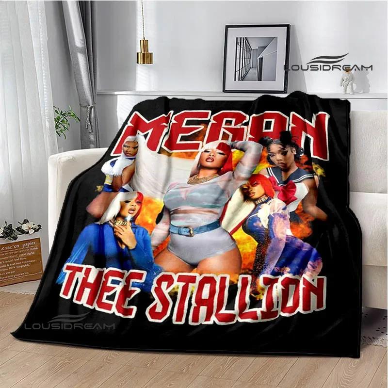 Rapper Megan Thee Stallion Blanket Flannel Warm Blankets Soft and Comfortable Blanket Bed Linings Cubre Cama Birthday Gift