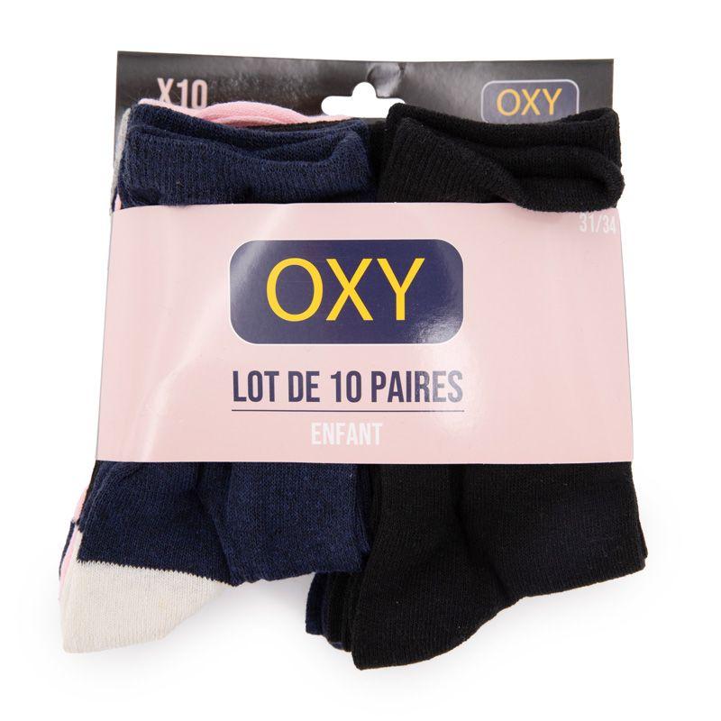 Pack of 10 Girls' Socks Lorella Child OXY
