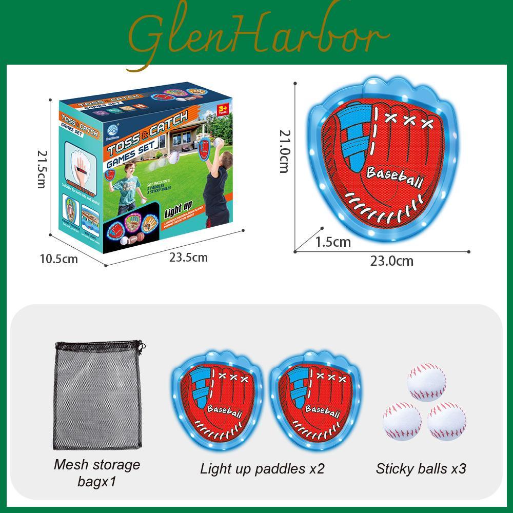 Camping Game Childrens Glow Sticky Target Ball Outdoor Family Activity Gift Set