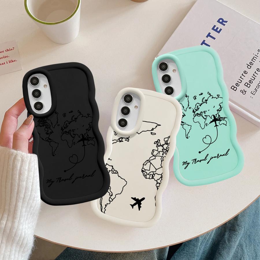 Soft Phone Cover Case for Samsung Galaxy A14 A11 A15 A52 A21s A12 A13 A16 A03 A05 A53 A33 A04 A23 A06 A22 My Travel Diary