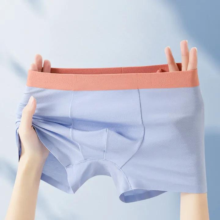 4 Pezzi Boxer da Bambino Senza Cuciture in Modal Alta Elasticità Morbido Traspirante Comfort Colore Unito Biancheria Intima Pantaloncini per Bambini