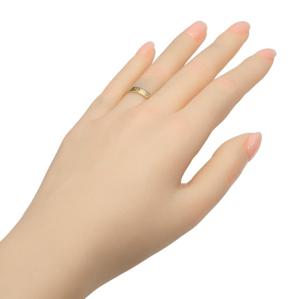 CARTIER Love Small Model Ring K18 yellow gold #5.4(US Size) 2.78g Women Used