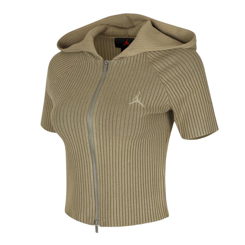 

Jordan As W J Flt Hd Fz Logo Спортивная фитнес куртка с капюшоном и коротким рукавом для женщин HQ9206-238 S