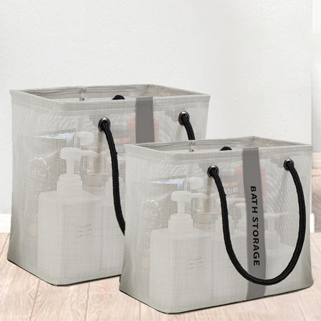 Large Capacity Cosmetic Bag Portable Travel Wash Handbag Bathroom Transparent Shower Makeup Pouch Unisex Toiletries Organizer