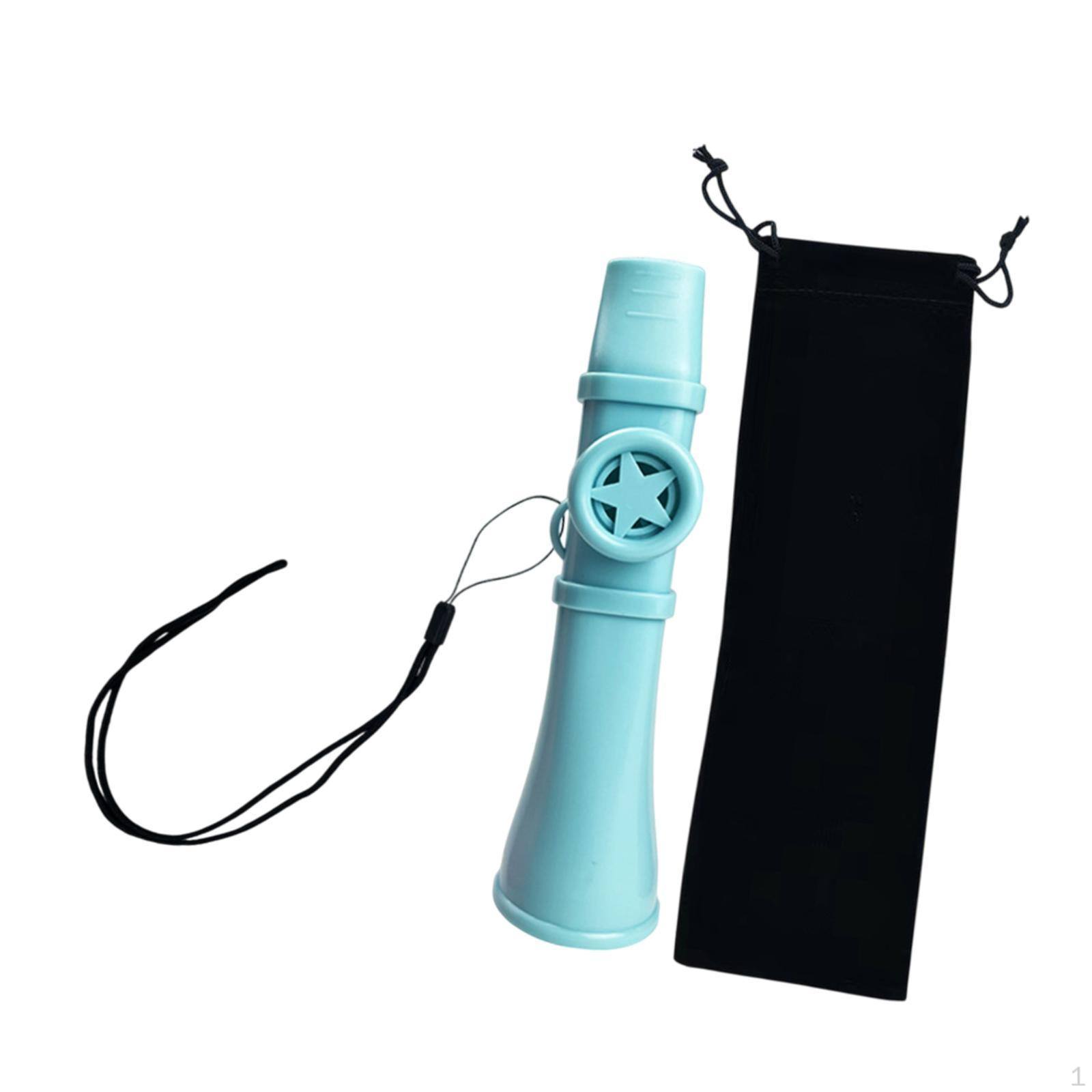 Казу Духовая флейта с портативным шейным шнурком синий