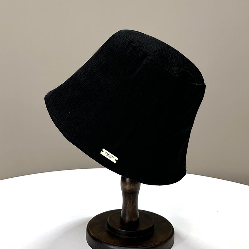 Spring and Autumn Hat Women's New Bucket Hat Fashion Temperament Cover Face Bucket Hat Versatile Show Washbasin Hat Trend