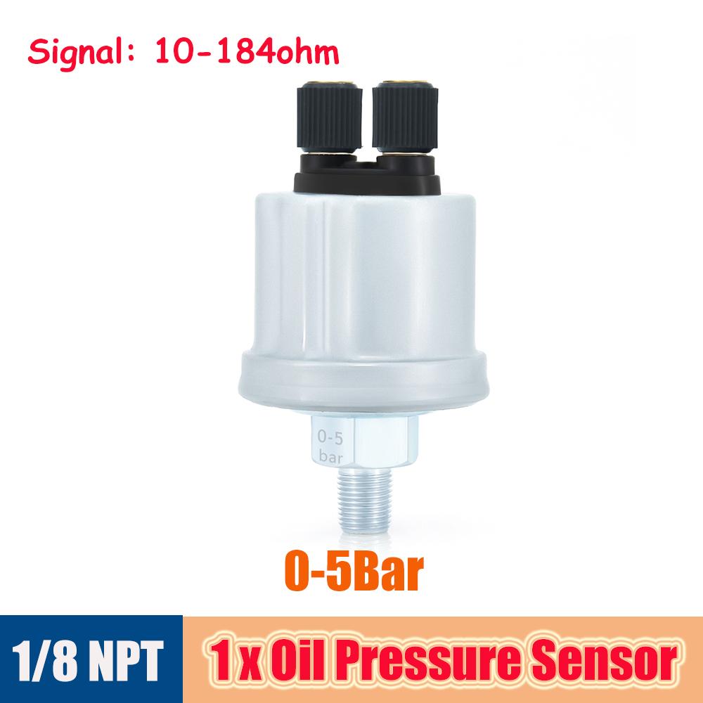 Oil Pressure Sensor 5BAR 10BAR for Auto Oil Press Gauge Car Meter Sensor Sender Unit 1/8 NPT 1/8" Sending Diesel Generator Part