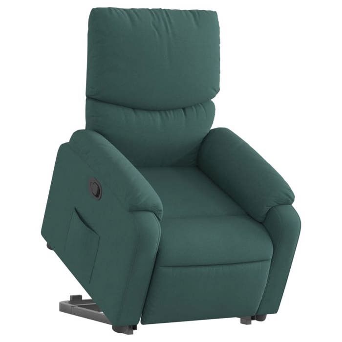 VidaXL Recliner, Relaxation Chair with Adjustable Backrest and Footrest, Living Room Seat, Green 3204830