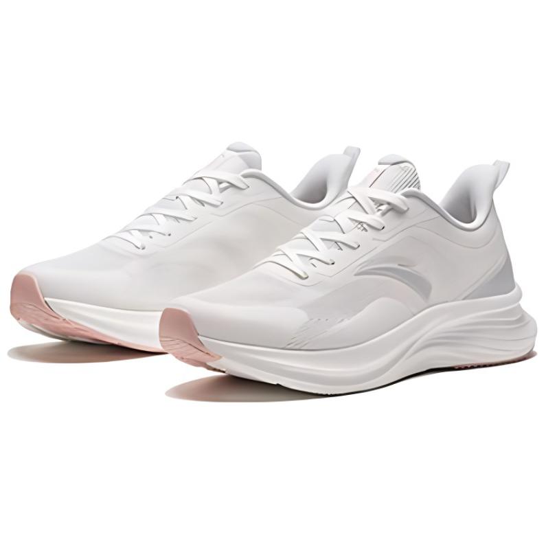 Anta Comfortable Versatile Shock Absorbing Non-Slip Low-Top Running Shoes Women sneakers White Gray 122425541-1
