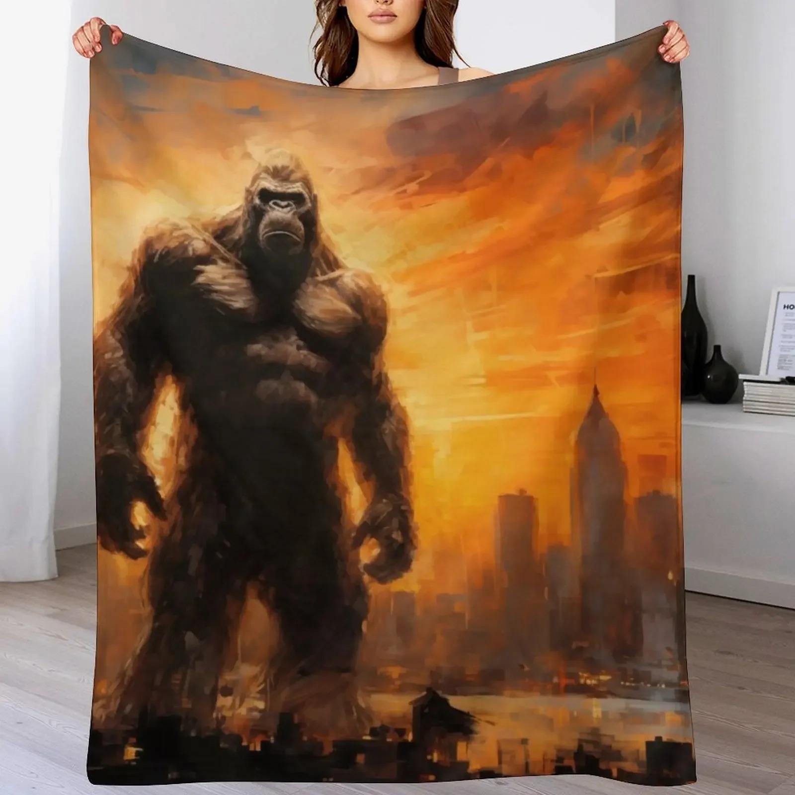King Kong Throw Blanket Winter beds Soft Soft Plaid Beach Blankets 75X95CM