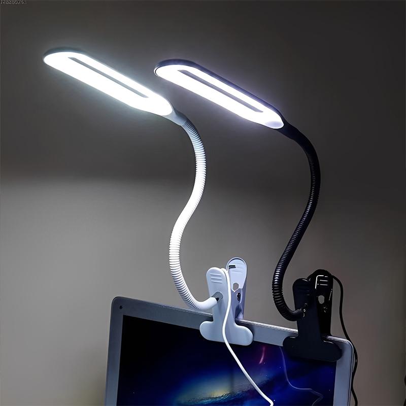 Desk Bedside Clip-on Desk Lamp Student Study Eye Protection Portable Bendable Reading USB Desk Lamp