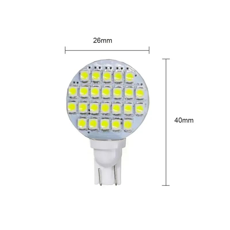 20pcs Universal Car Interior trument Lamp Atmosphere Light Reading Lamp T10/921/194 24 SMD LED Bulbs Car Lights Accessories