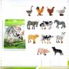 Farm Chicken Pig Sheepanimal Simulation Pvc Models With Tractor For Educational Play And Farm Enthusiasts