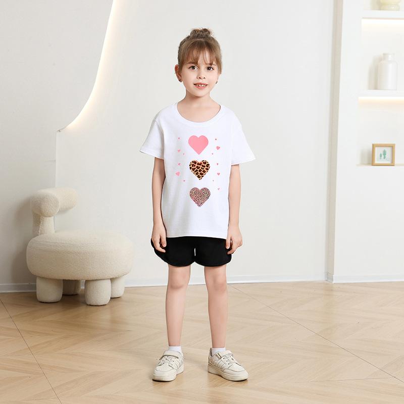 Girls' Fashionable T-shirt For Summer, Children's Casual Top