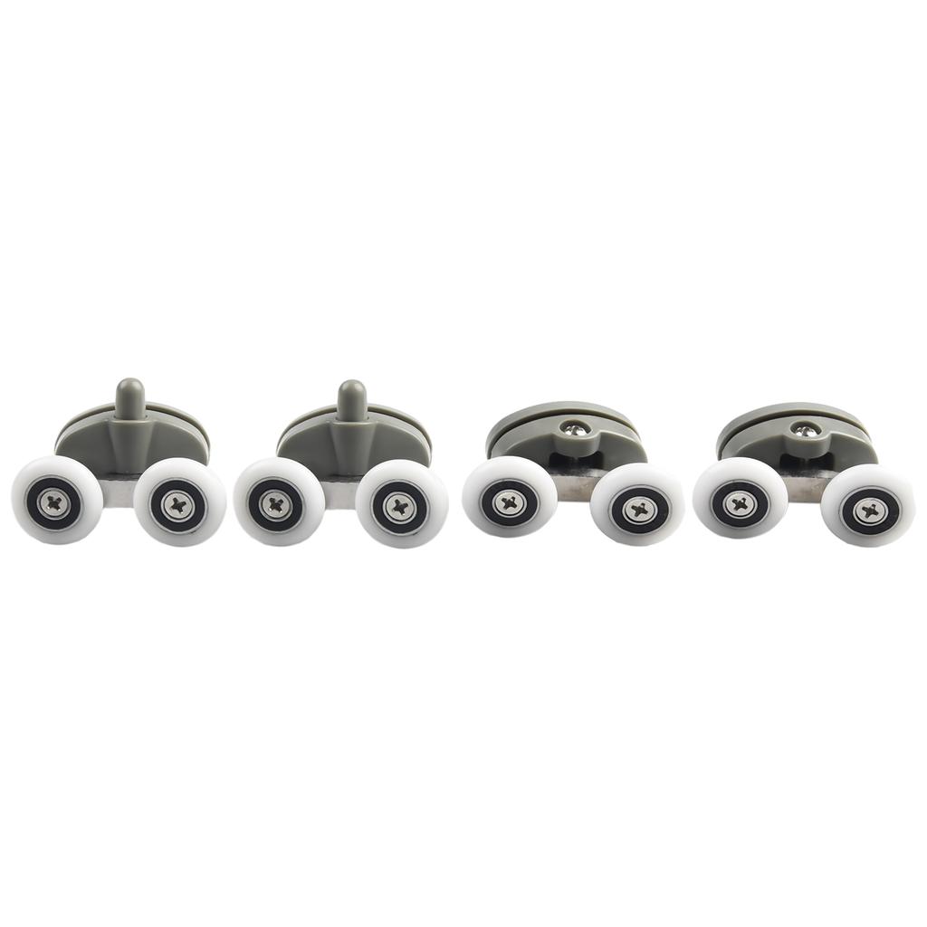 Kolečka Horní a Dolní Válečky Náhradní Díly Náhrada Sprchové Dveře Dvojité 19/23/25/27mm 4ks 6mm Příslušenství Koupelna