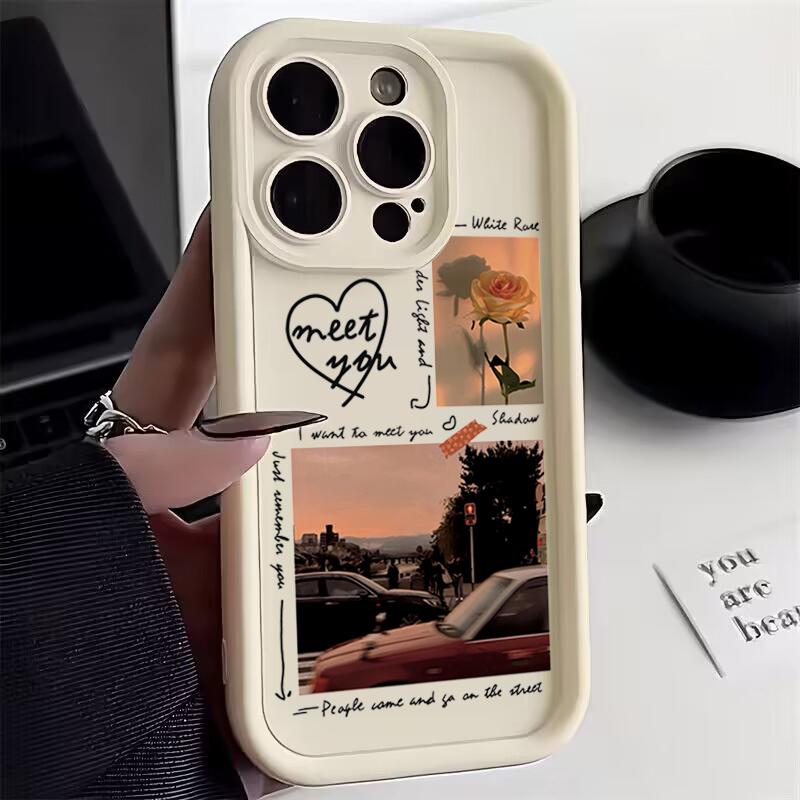 

Daily Life Silhouette Silicone Phone Case For iPhone 17 16 15 Pro Max 14 13 12 11 16E 16 Plus 17 Air Shockproof Candy Soft Cover iPhone 15 Pro
