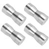 4pcs Glass Door Handles Stainless Steel Pull Knobs Replacement for Home Bathroom Office