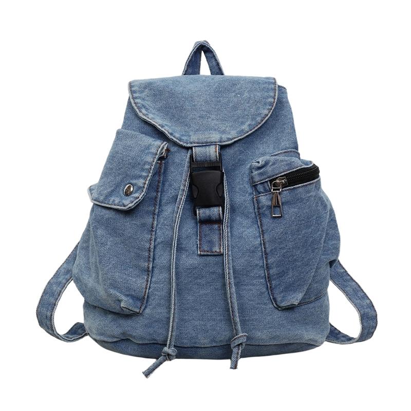 Denim Rucksack Große Kapazität Schüler Klassen Schultasche