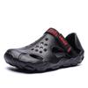 Foreign trade summer men's sandals Korean version tide outdoor bag head beach shoes large size thick sole hollow hole shoes men 2028