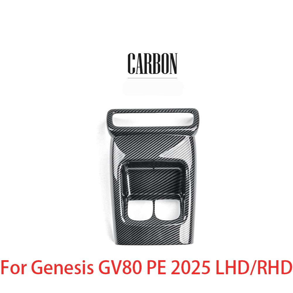 Car Interior Rear Air Vent Decorative Frame Cover Shift Extension Frame ABS For Genesis GV80 PE 2025 LHD/RHD Trim Accessories
