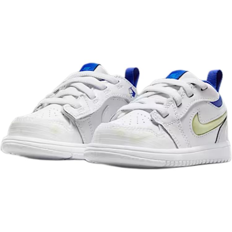Jordan 1 Low Alt Sneaker Comfortable Non-Slip Durable Low-Top Walking Shoes Baby Sneaker White Blue HJ9957-100