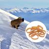 20/50Pcs Exercise Rubber Bands Widened Rubber Rings Safety Ski Brake Retainers