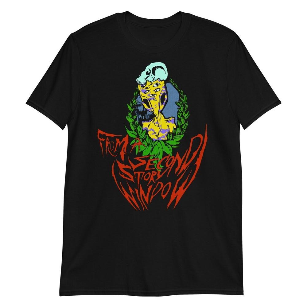 Vtg From a Second Story Window Band For Fans Cotton All Size Black Shirt TR185 Unisex T-Shirt M