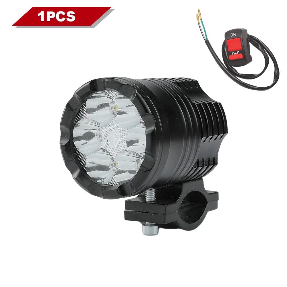Additional Headlights for Motorcycle Auxiliary Spotlights Universal Moto Driving Fog Lights High Low Flash Beam for ATV Scooter