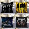 Rock Band M-METALLICA Klassische Kissenhülle Sofakissenhülle Heimzimmer Dekoration Kindergeschenk