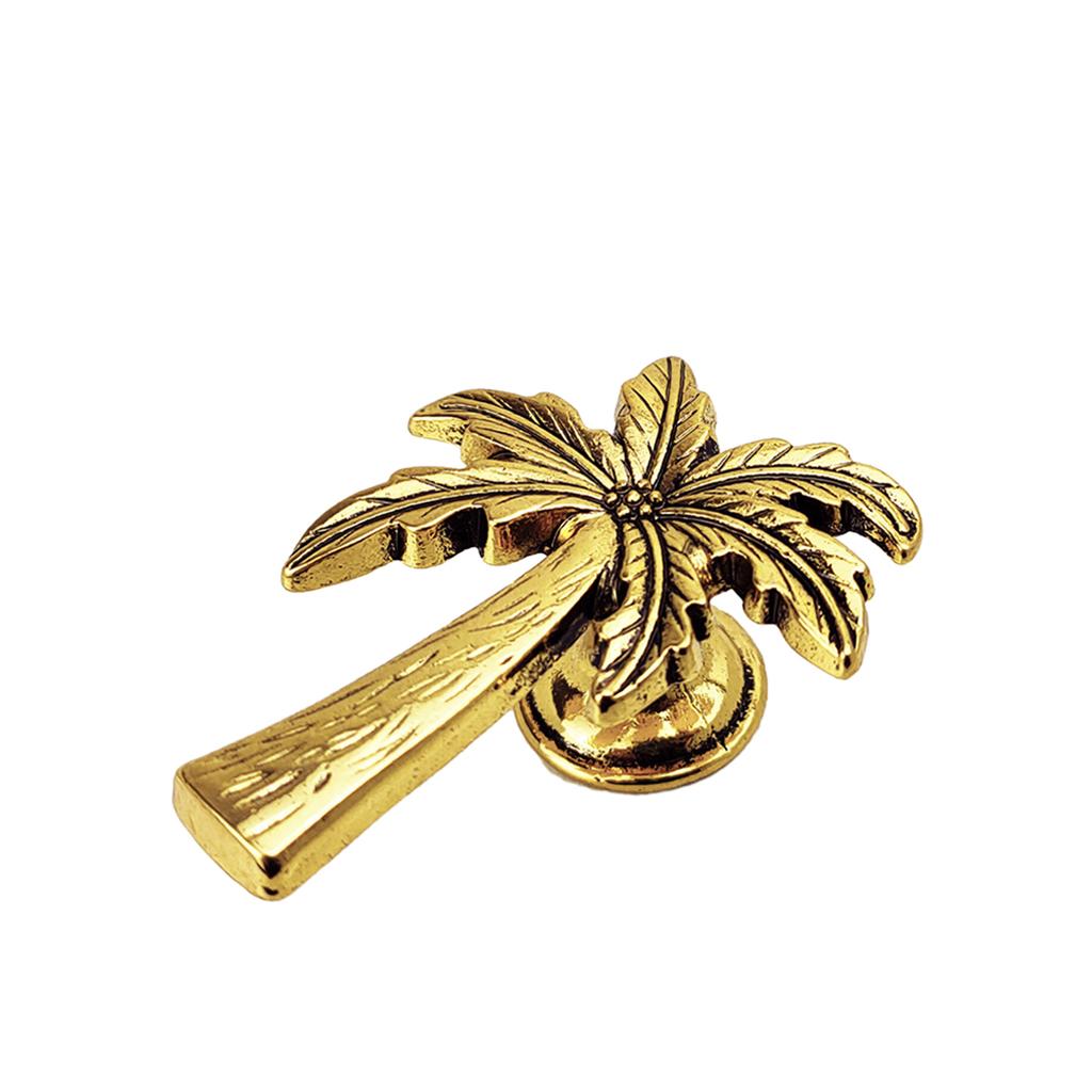 Agregue un toque de sofisticación a sus gabinetes con perillas para gabinetes, cajones y manijas decorativas de aleación de metal hechas de palma de coco