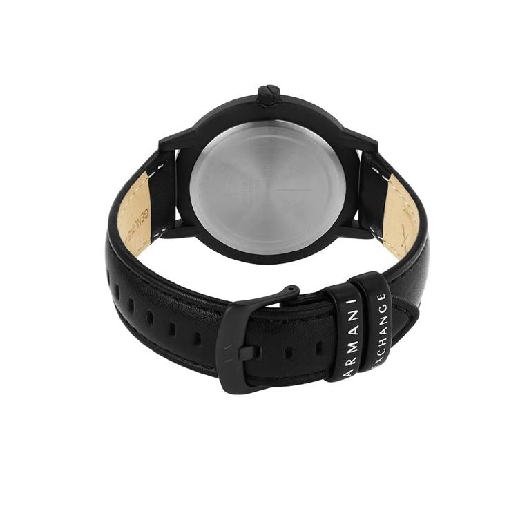ARMANI EXCHANGEAE Wrist Watch Quartz Movement Leather Strap Black Dial Men's Watches AX2732