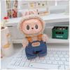 17cm Labubu Doll Vinyl Keychain: First & Second Gen Blind Box Clothes Collection